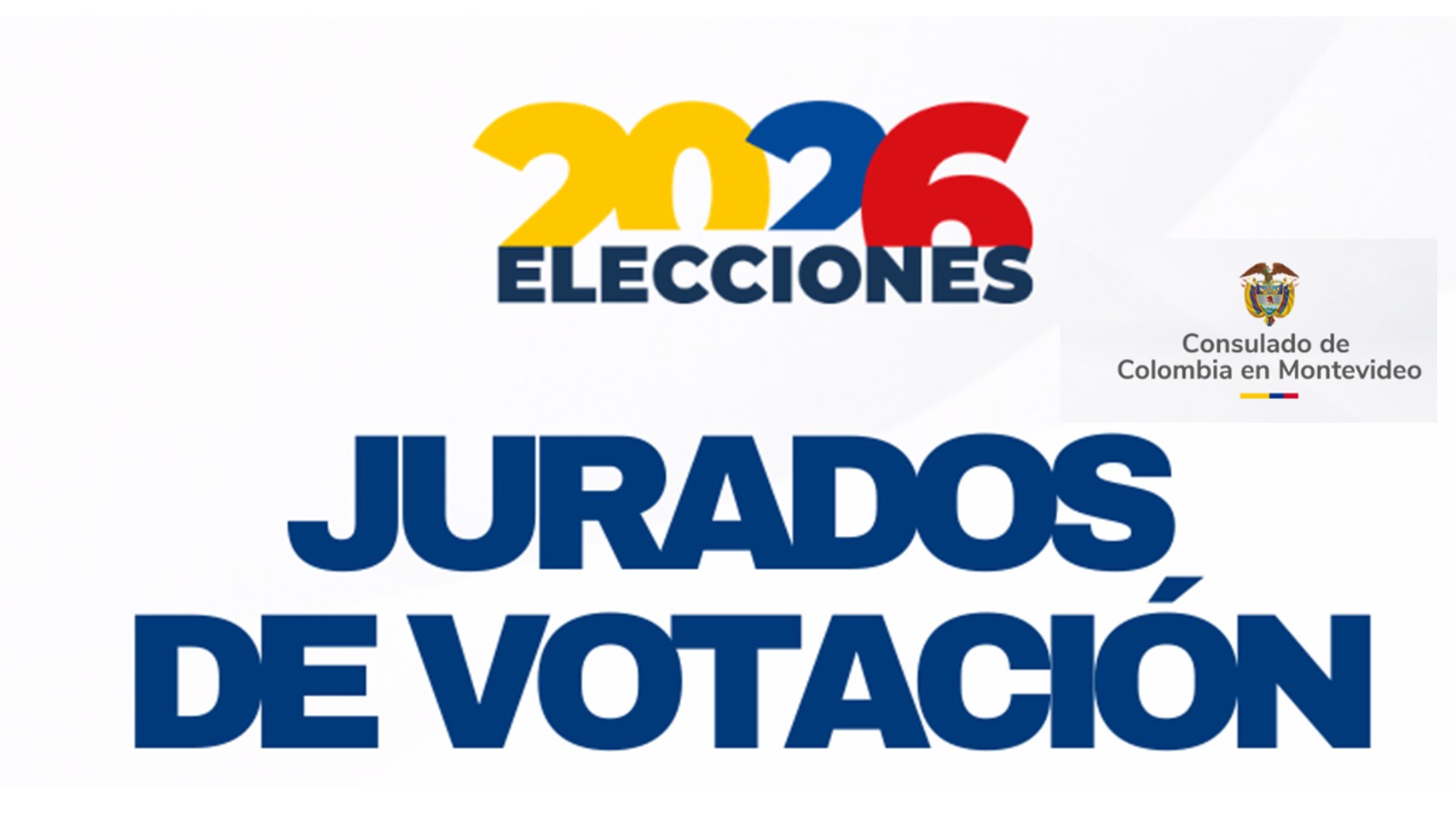 Consulado de Colombia en Montevideo invita a los connacionales a inscribirse como Jurados para las elecciones presidenciales 2026