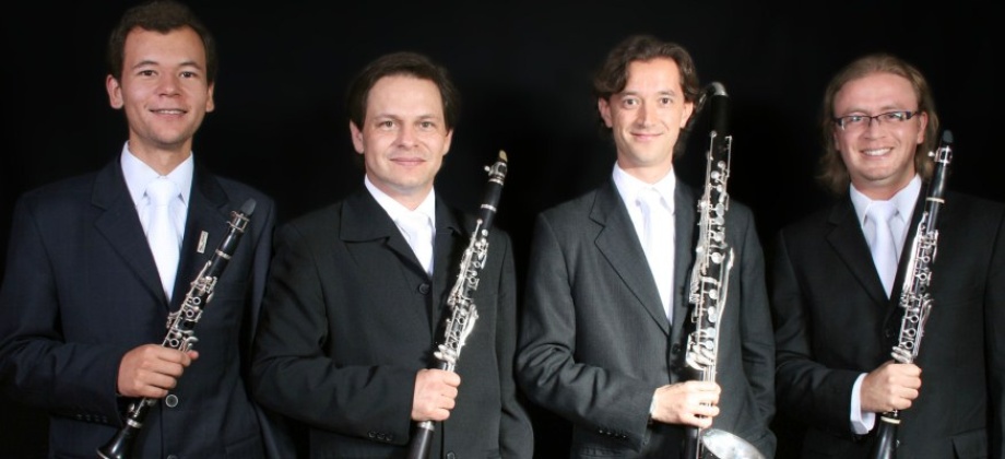 Presentación del Cuarteto Colombiano de Clarinetes en Montevideo 